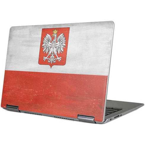 Poland Flag Distressed Yoga 710 14in Skin